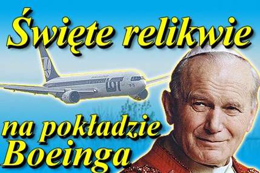 Święte relikwie w Boeingu. Wierni wierzą, że...