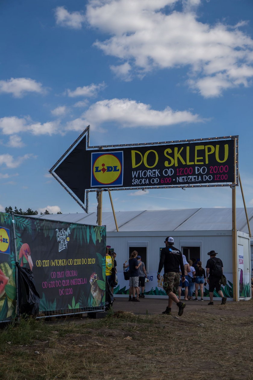 Sklep Lidla na Pol’and’Rock Festival