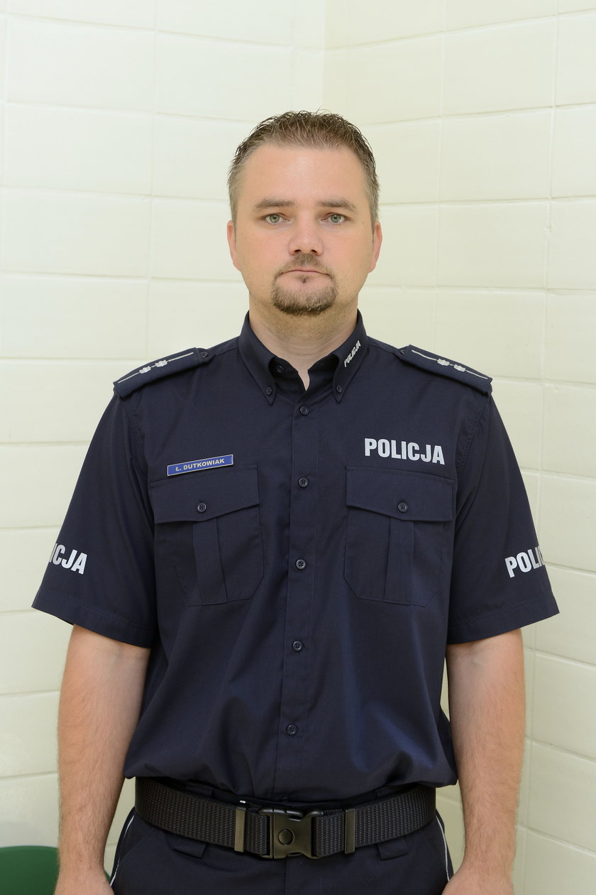 st. asp. Łukasz Dutkowiak (35 l.) z dolnośląskiej policji