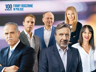 Ranking 100 Największych Polskich Firm Rodzinnych. Od lewej: Zygmunt Solorz, Mateusz Juroszek, Zbigniew Juroszek, Michał Sołowow, Małgorzata Adamkiewicz, Monika Cupiał-Zgryzek.