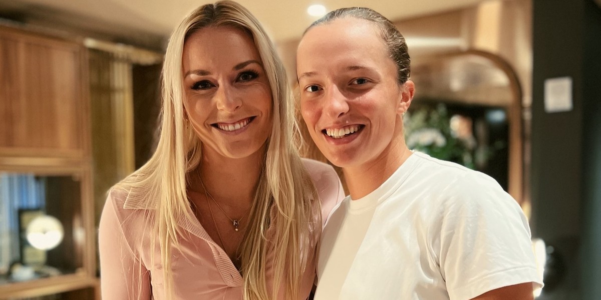 Iga Świątek spotkała się z Lindsey Vonn.