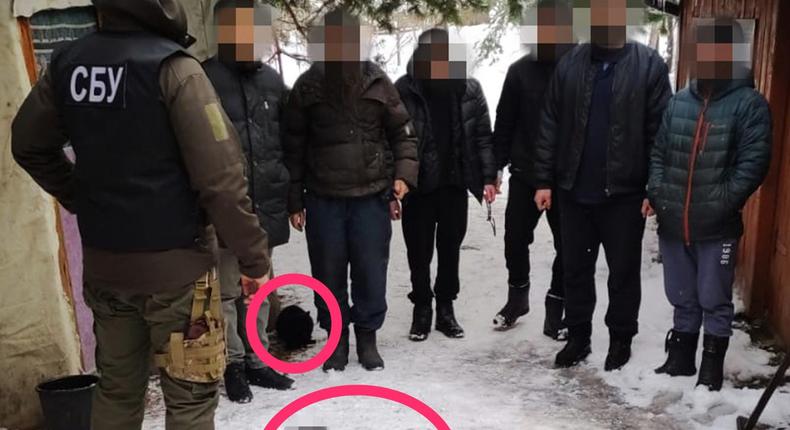 Security Service of Ukraine blurred out the face of a cat in addition to the faces of its intelligence agents.Ukraine Security Service