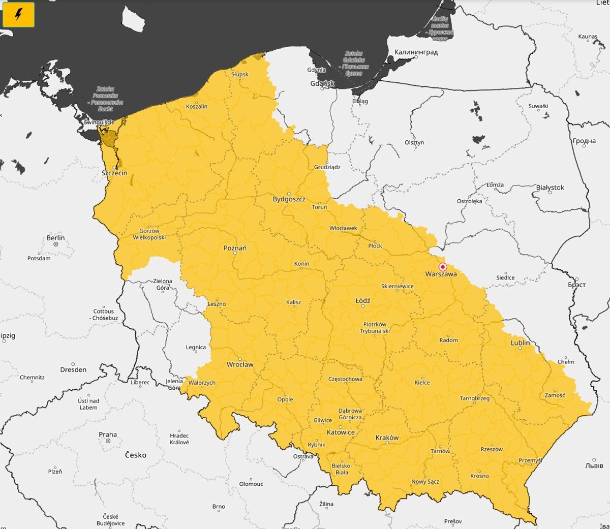 Pogoda robi się niebezpieczna. Alerty IMGW dla prawie całej Polski