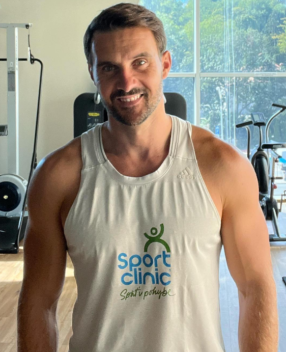 Fitness tréner a moderátor Martin Šmahel. 