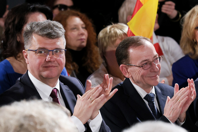 Mariusz Kamiński i Maciej Wąsik wzięli udział w warszawskiej konwencji PiS (3.02.2024 r.)