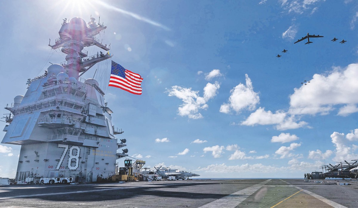 Lotniskowiec USS „Gerald R. Ford”, 13 listopada 2025 r.