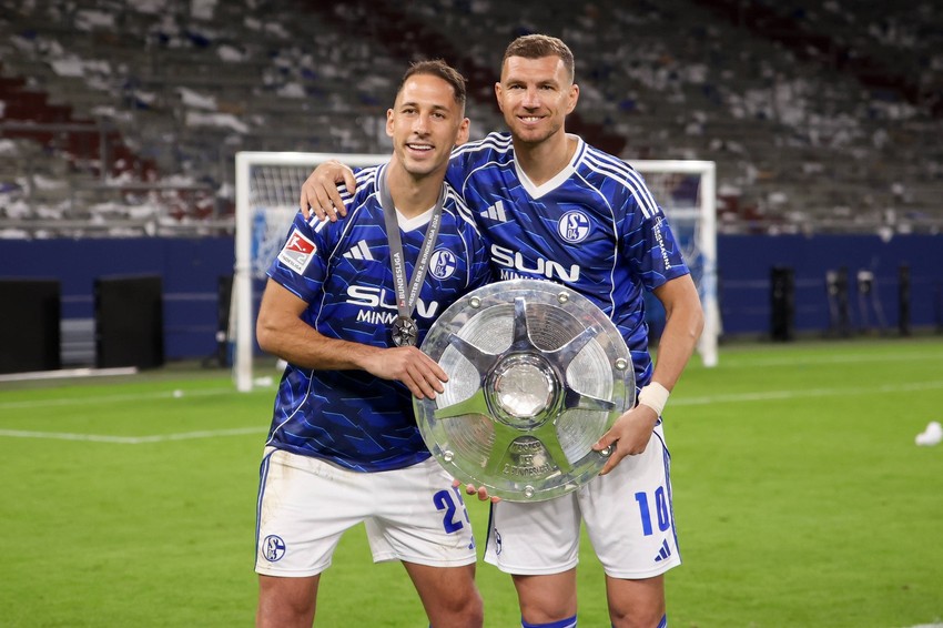 Nikola Katić i Edin Džeko