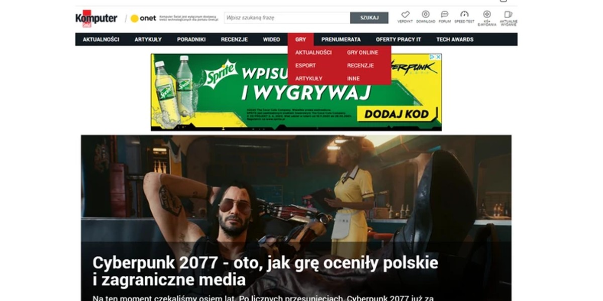 Gamezilla od 8 grudnia stała się integralną częścią Komputer Świata.