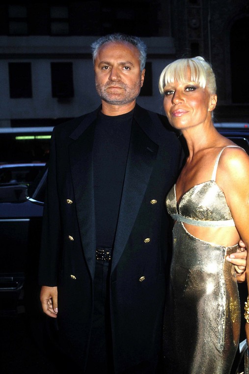 Gianni Versace i uwielbiana przez niego siostra Donatella