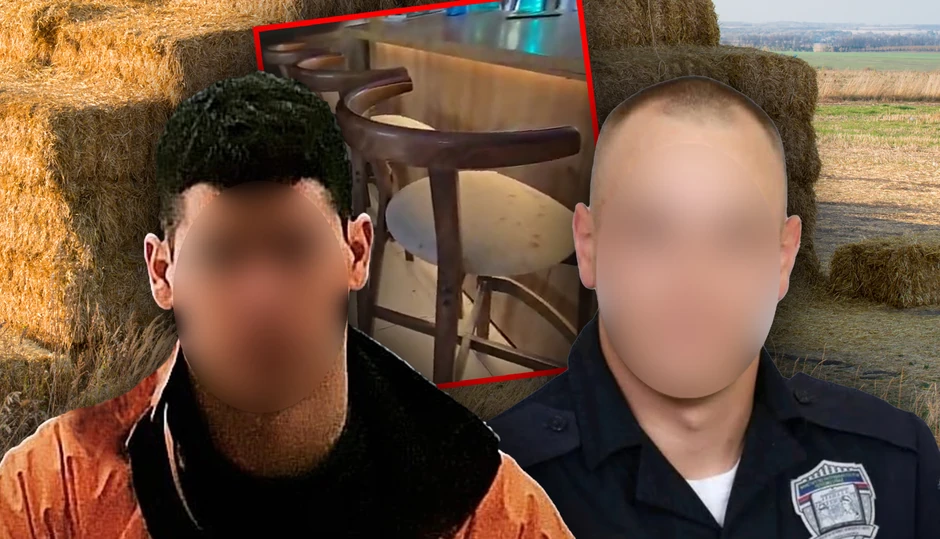 Osumnjičeni Aleksa T. i oštećeni policajac Milan Đ.