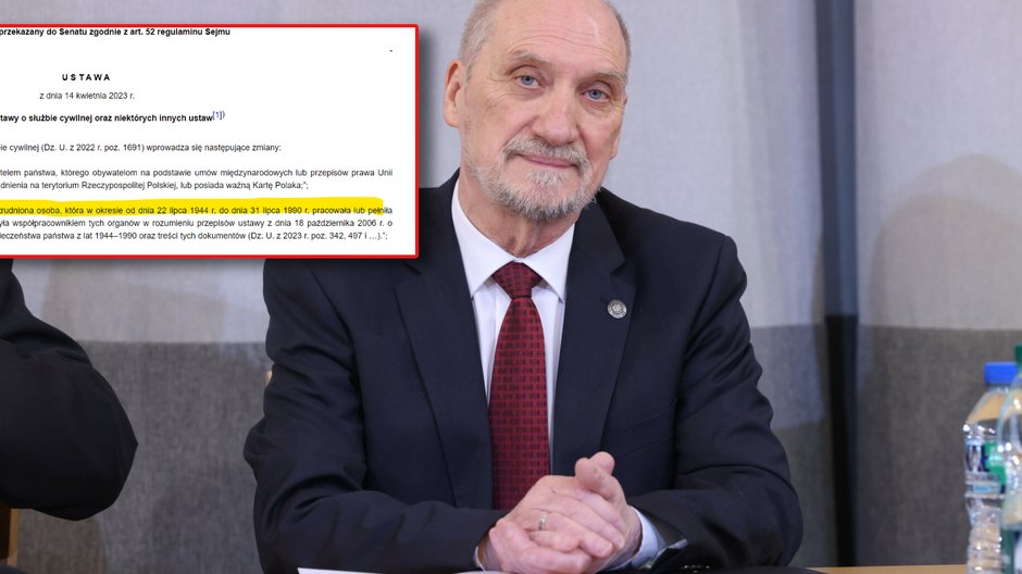 Na zdjęciu Antoni Macierewicz prezentuje raport Podkomisji smoleńskiej w kwietniu 2022 r. Teraz cieszy się z  pełnej lustracji w administracji