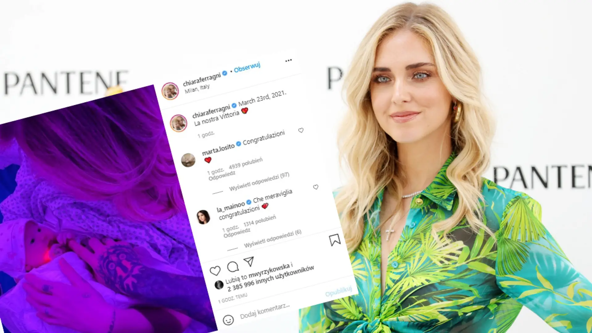 Chiara Ferragni urodziła. Wiemy, jak na imię ma pociecha gwiazdy