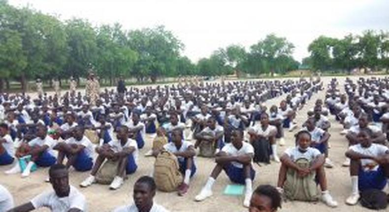 Some of the Borno candidates for recruitment into Nigeria Army in Maiduguri. [NAN]