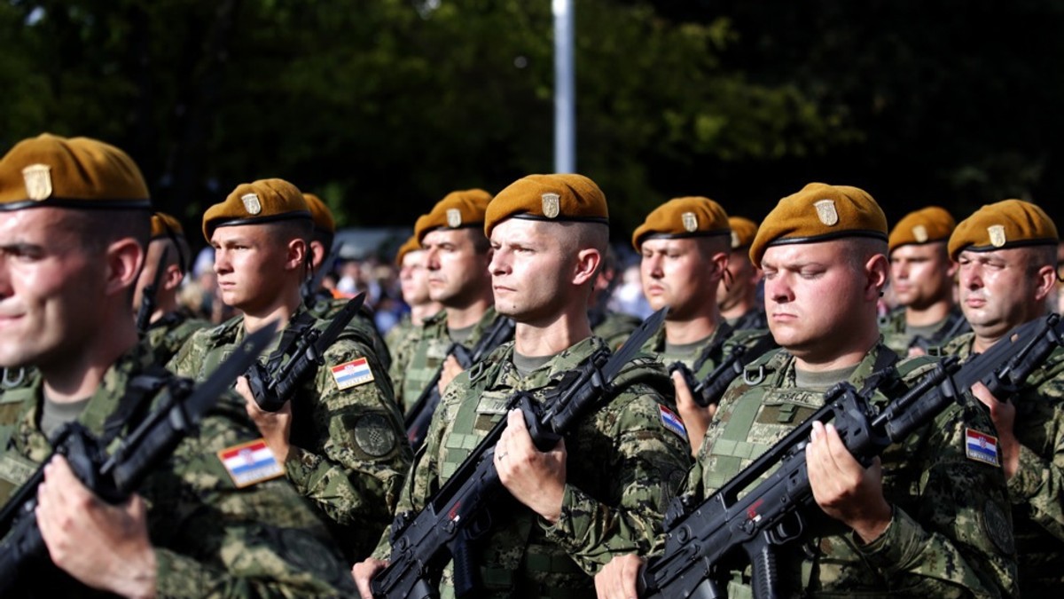 Hrvatska vojska na paradi u Zagrebu 31. jula 2025.
