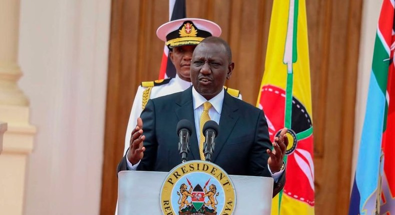 President William Ruto speaking at State House on September 14, 2022