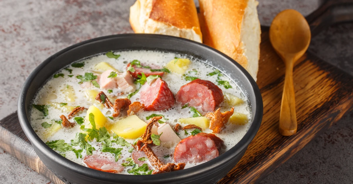 Pyszny obiad na wtorek. Podajemy przepis, Ty gotujesz. Barszcz biały z wkładką