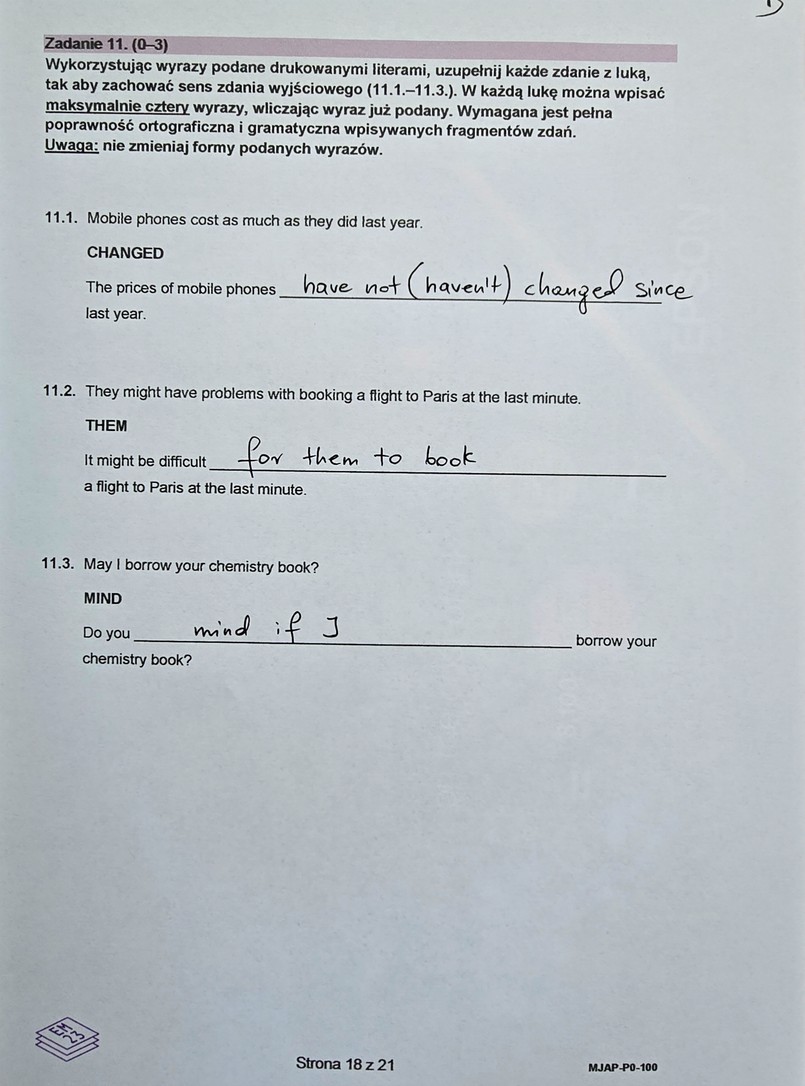 Matura 2024. Język angielski - poziom podstawowy [ARKUSZE CKE i ODPOWIEDZI]