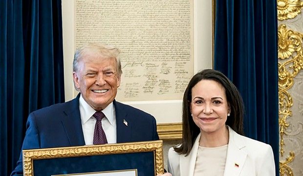 Donald Tramp i Marija Korina Mačado