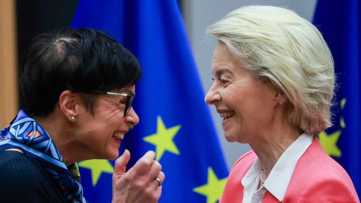 Marta Kos i Ursula fon der Lajen