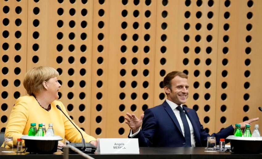 Angela Merkel i Emanuel Makron
