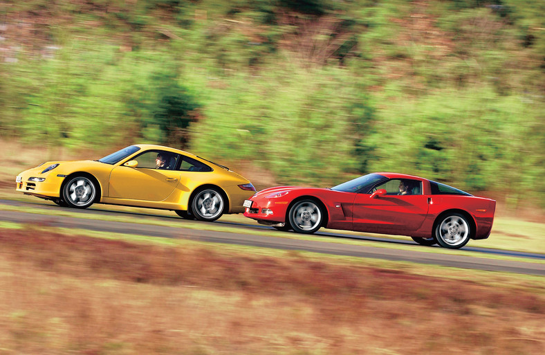 Porsche 911 Carrera S kontra Chevrolet Corvette C6