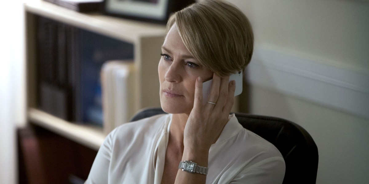 Robin Wright jako Claire Underwood w serialu "House of Cards"