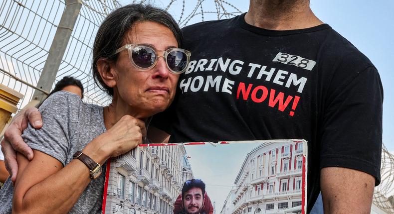 Rachel Goldberg and Jonathan Polin, the parents of the late US-Israeli hostage Hersh Goldberg-Polin, have been lobbying to bring the hostages home.JACK GUEZ