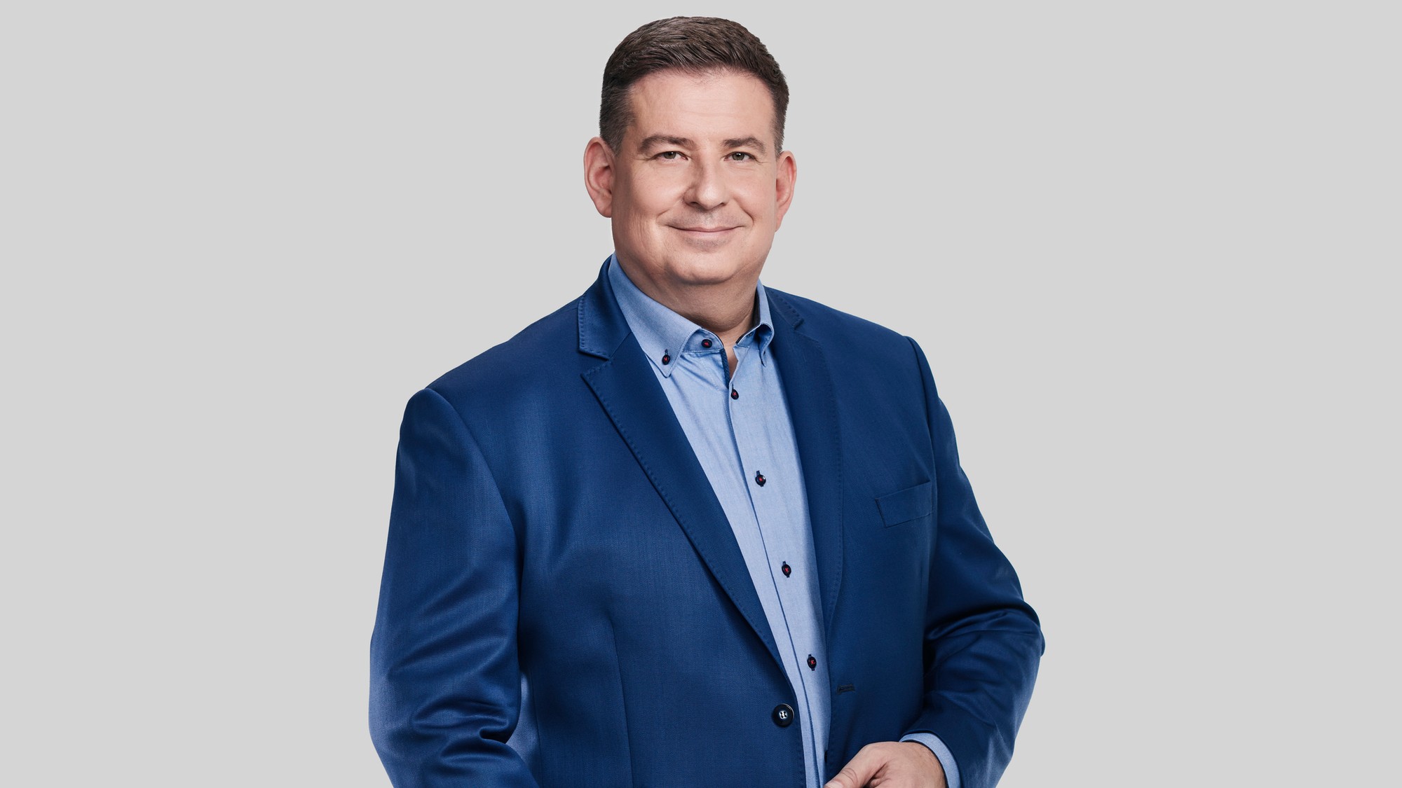 Moderátor Patrik Herman.