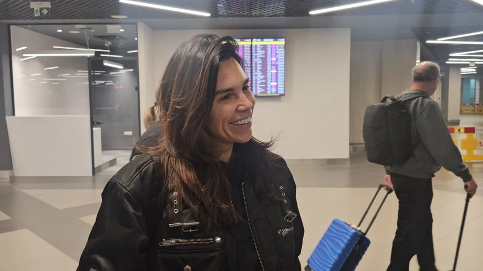 Kaja Ostojić na aerodromu