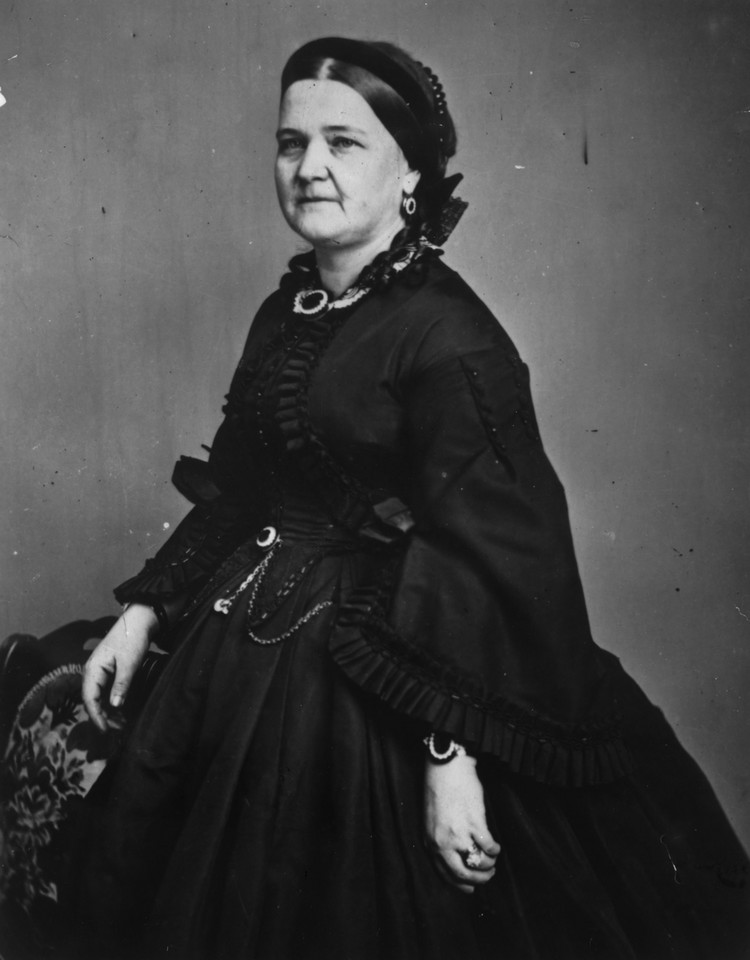Ok. 1863. Mary Todd Lincoln (1818-82), żona Abrahama Lincolna