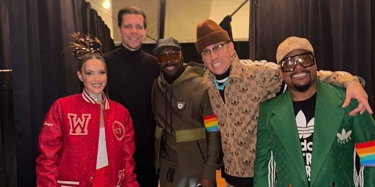 Wojtek Szczęsny i Marina spotkali się z Black Eyed Peas. 