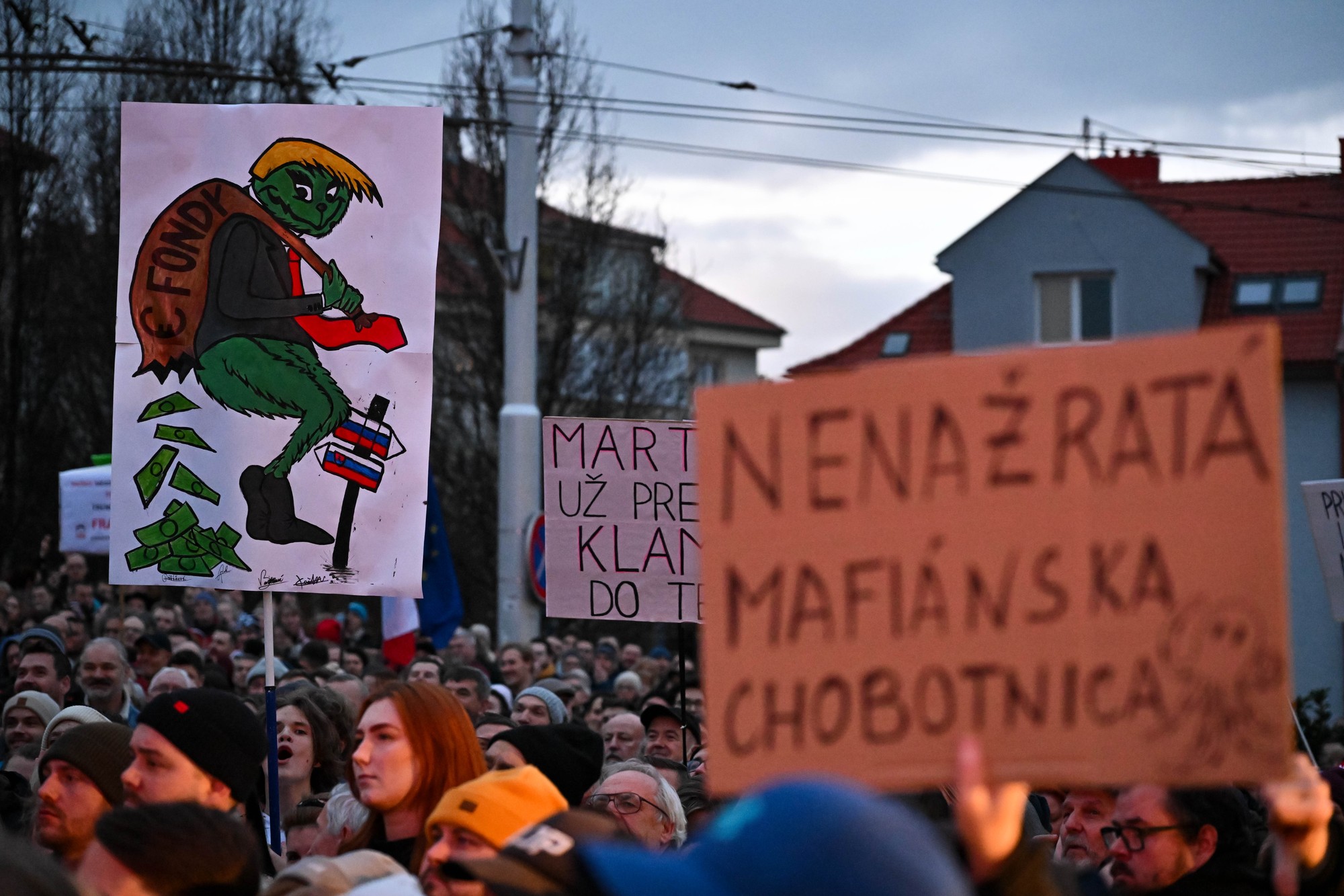 Veľa Slovákov vyšlo do ulíc.