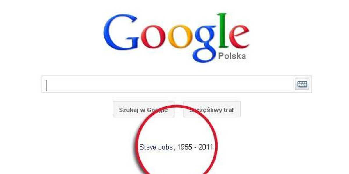 Google żegna Jobsa. Wzruszający gest w sieci...