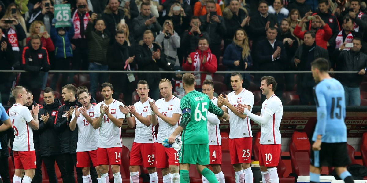 Kadra i kibice żegnają Artura Boruca. 