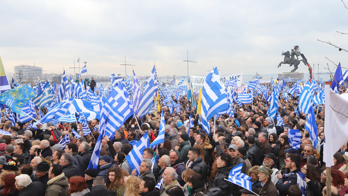 epa06460656 - GREECE THESSALONIKI - RALLY FOR MACEDONIA (GREECE THESSALONIKI - RALLY FOR MACEDONIA)