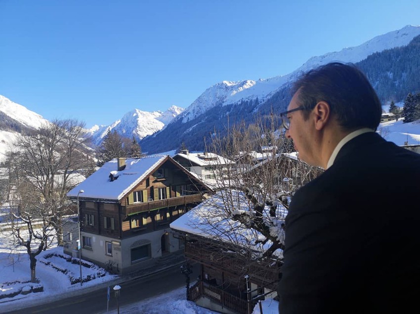 Vučić, Davos