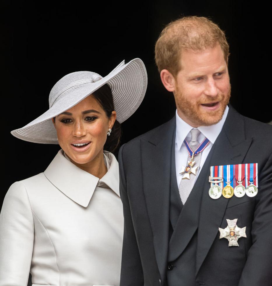 Harry herceg és Meghan Markle megmutatták a kis Lilibet babát. Fotó: Getty Images