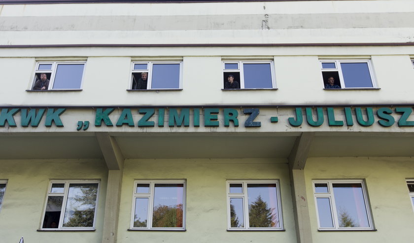 Manifestacja KWK Kazimierz-Juliusz