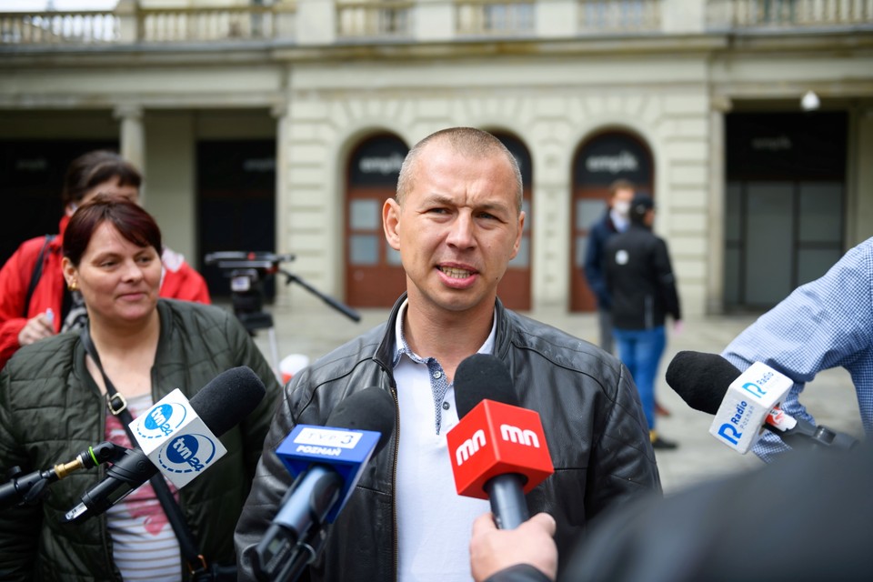 Protest antyrządowy w Poznaniu