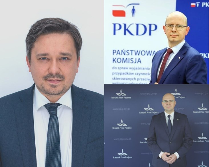 prof. Marcin Wiącek (po lewej), prof. Błażej Kmieciak (u góry), mec. Bartłomiej Chmielowiec (u dołu)