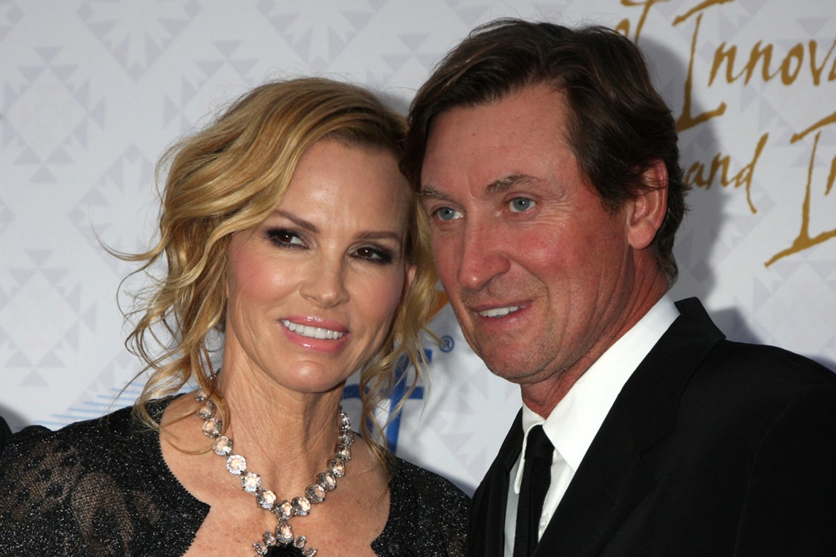 Wayne Gretzky z żoną