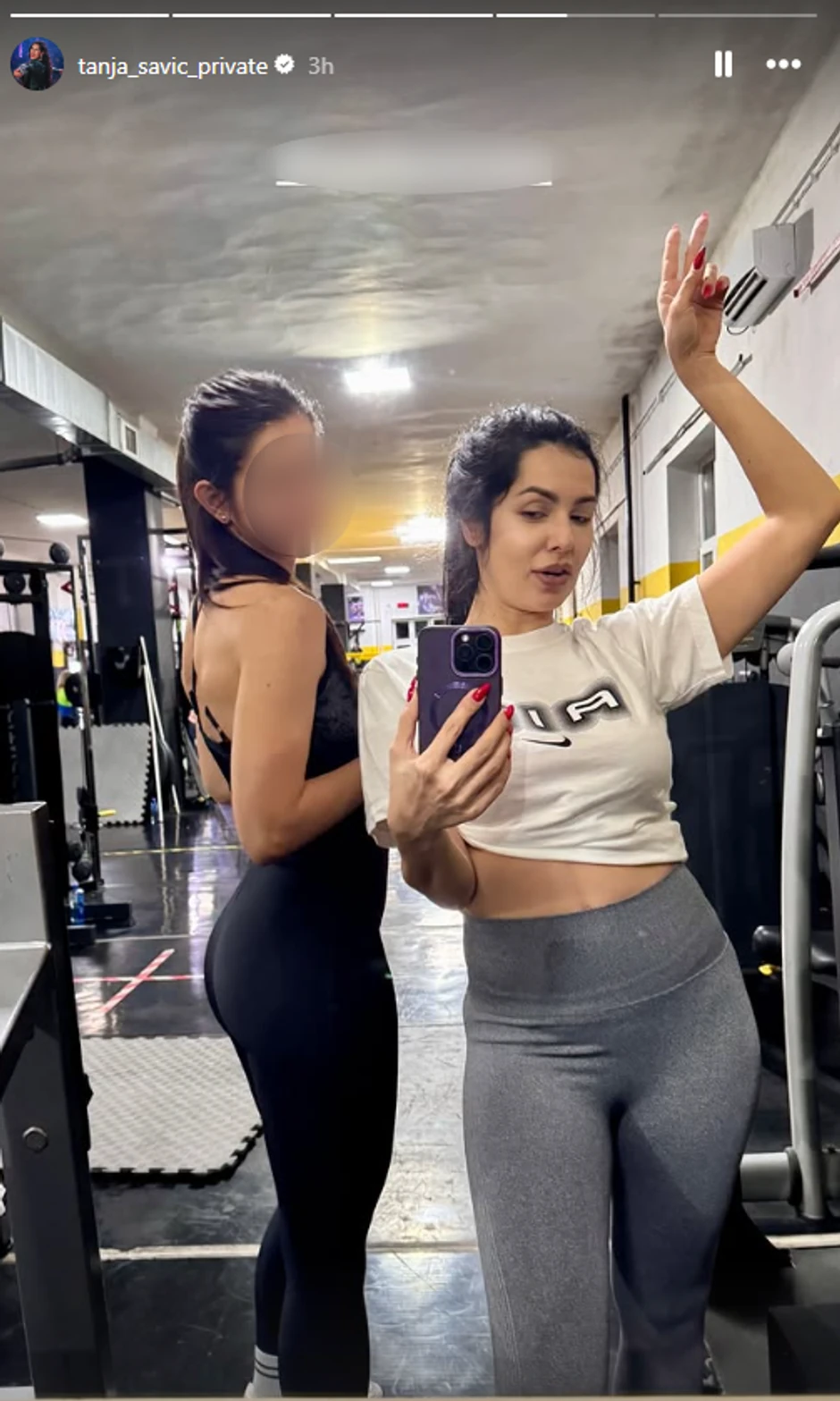 Tanja Savić u teretani