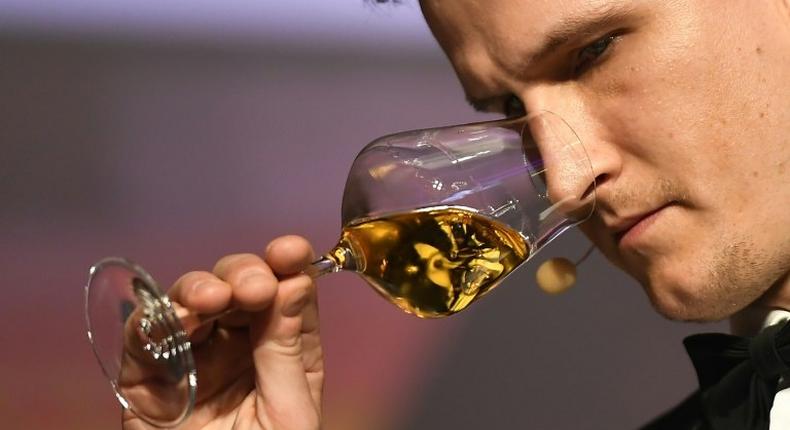 Raimonds Tomsons of Latvia beat out three rivals in the gruelling final round of the European Sommelier Championship in Vienna