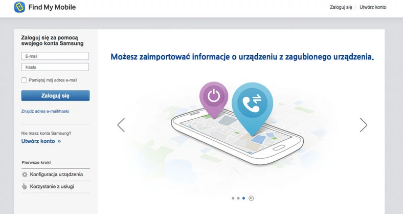 Samsung oferuje firmową usługę namierzania telefonu: Find My Mobile