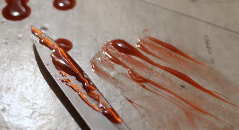 File Image of a blood stained knife