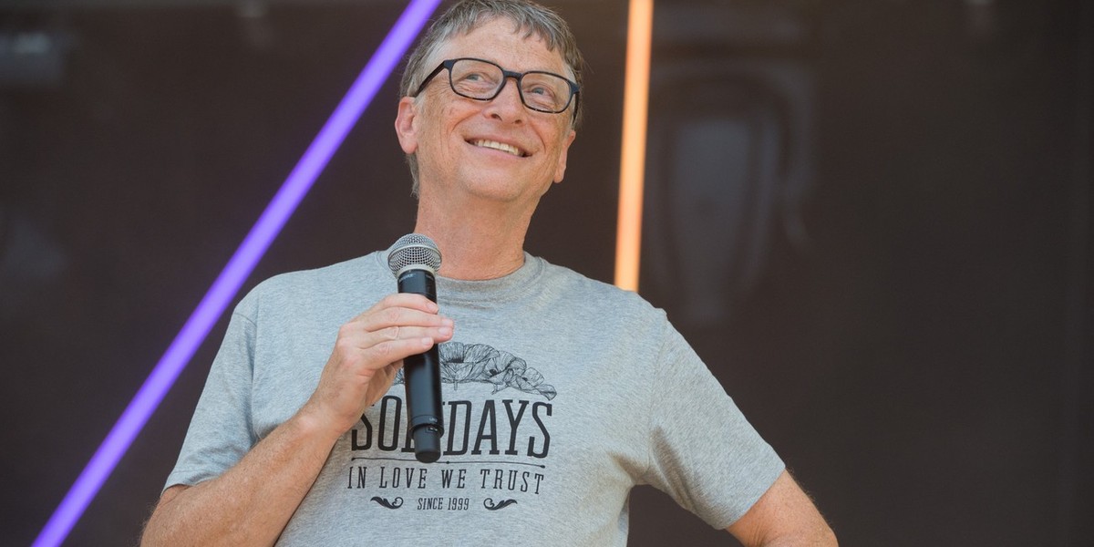 Bill Gates, jeden z najbogatszych ludzi świata, współzałożyciel Microsoftu.