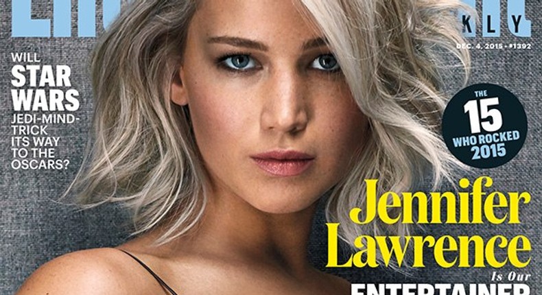 Jennifer Lawrence covers Entertainment Weekly