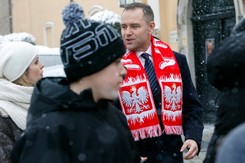 Karol Nawrocki spotkał się z kibicami na Jasnej Górze. Politycy piszą o profanacji