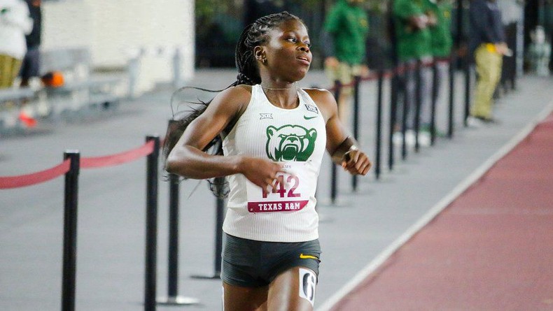 Imaobong Uko ran a World Championships qualifying time at the Big12 Championships
