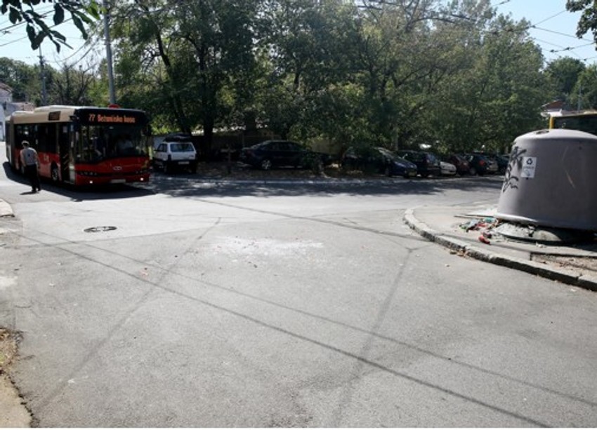 Mesto gde se dogodio karambol